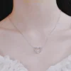 Heart Moissanite Lab Grown Diamond Necklace by TRESHKOVA - Image 2