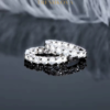 Hoop Moissanite Lab Grown Diamond Earrings by TRESHKOVA - Image 4